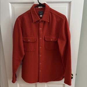 J. Crew Rust Orange Chamois Shirt Jacket *LIKE NEW*